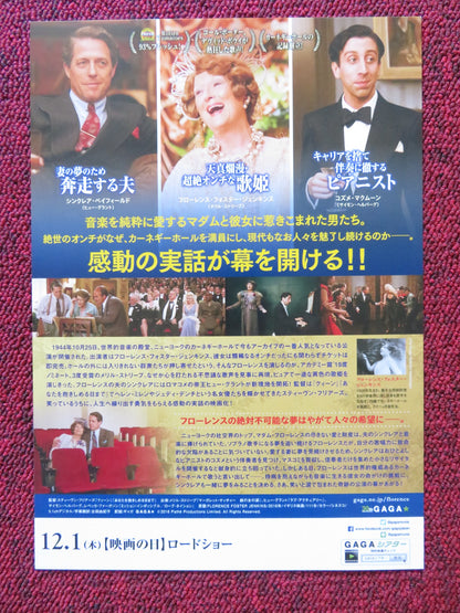 FLORENCE FOSTER JENKINS JAPANESE CHIRASHI (B5) POSTER HUGH GRANT STREEP 2016