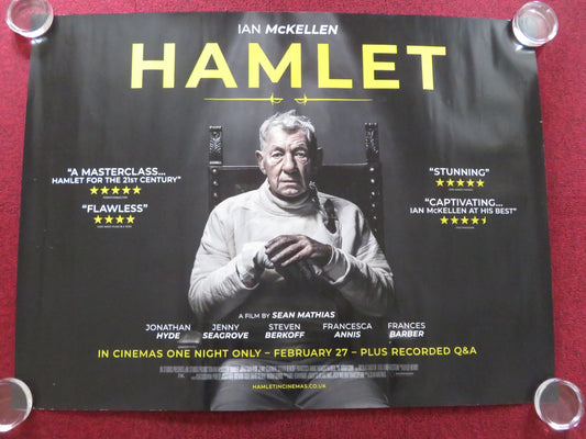 HAMLET UK QUAD ROLLED POSTER IAN MCKELLEN BEN ALLEN 2024