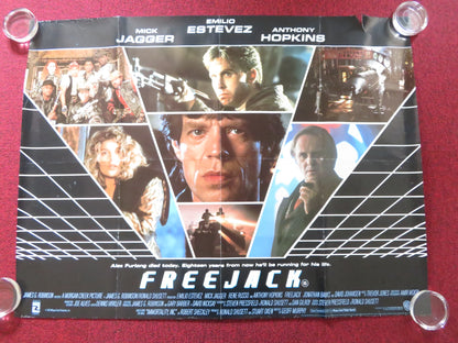 FREEJACK UK QUAD ROLLED POSTER MICK JAGGER EMILIO ESTEVEZ 1992