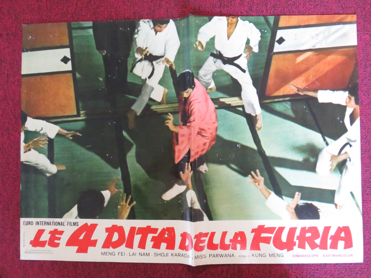 HANDS OF DEATH - G ITALIAN FOTOBUSTA POSTER MEN FEI LAI NAM 1973