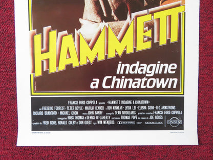 HAMMETT ITALIAN LOCANDINA POSTER FREDERIC FORREST PETER BOYLE 1983