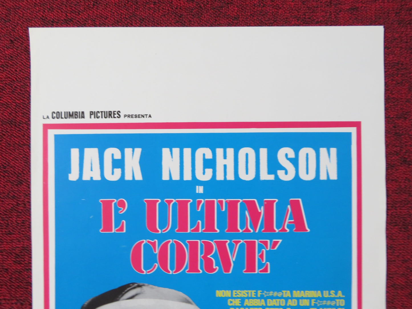 THE LAST DETAIL ITALIAN LOCANDINA POSTER JACK NICHOLSON OTIS YOUNG 1974