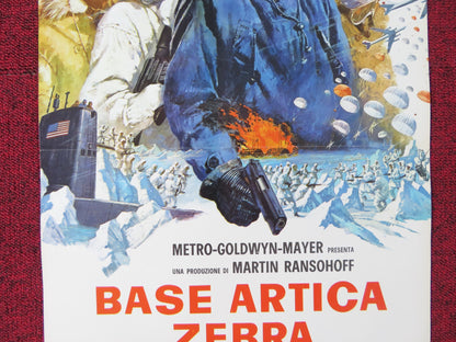 ICE STATION ZEBRA ITALIAN LOCANDINA POSTER ROCK HUDSON ERNEST BORGNINE 1969