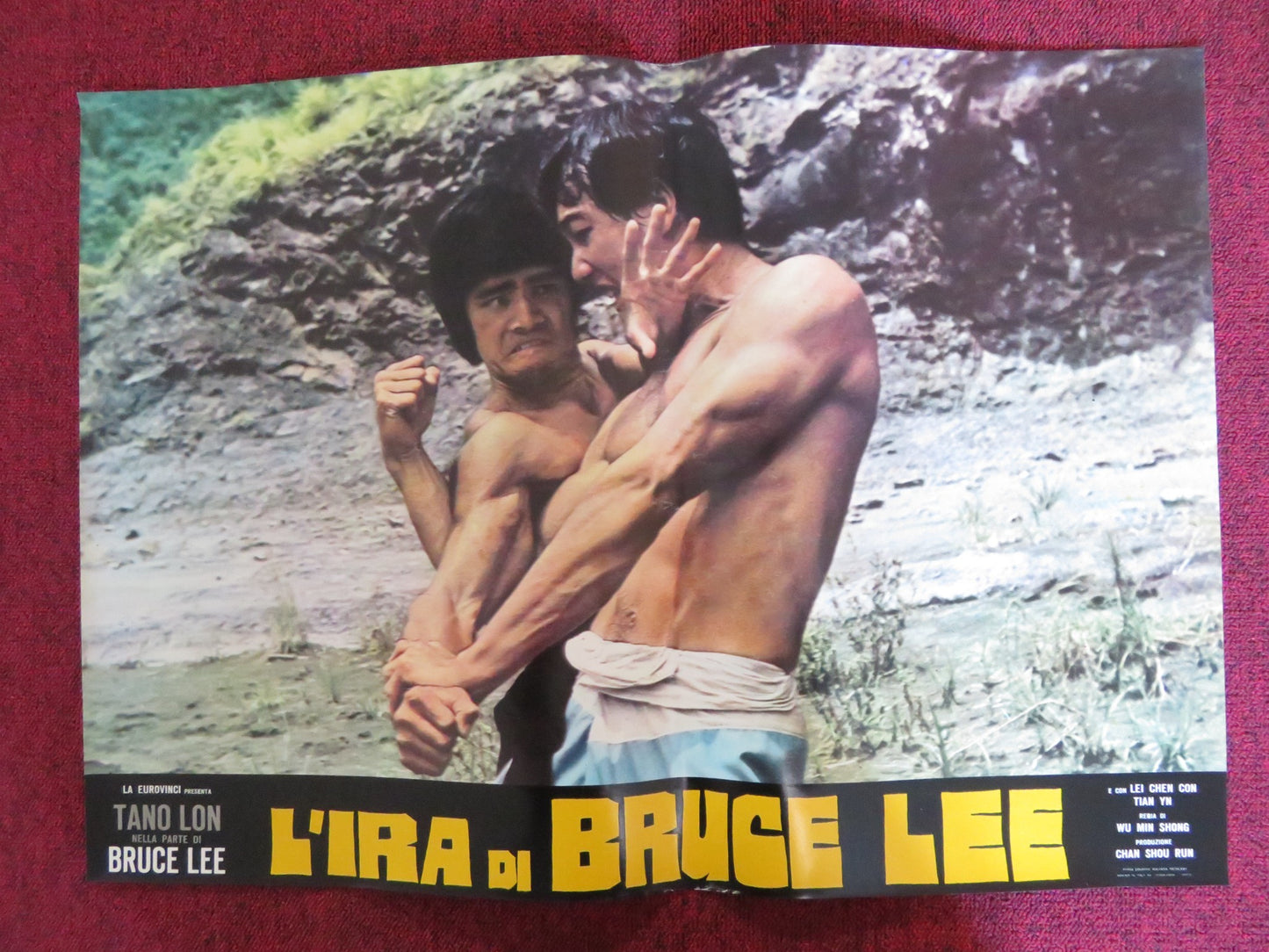 L'IRA DI BRUCE LEE - B ITALIAN FOTOBUSTA POSTER LUNG TANG YAN-YUNG TSO 1974