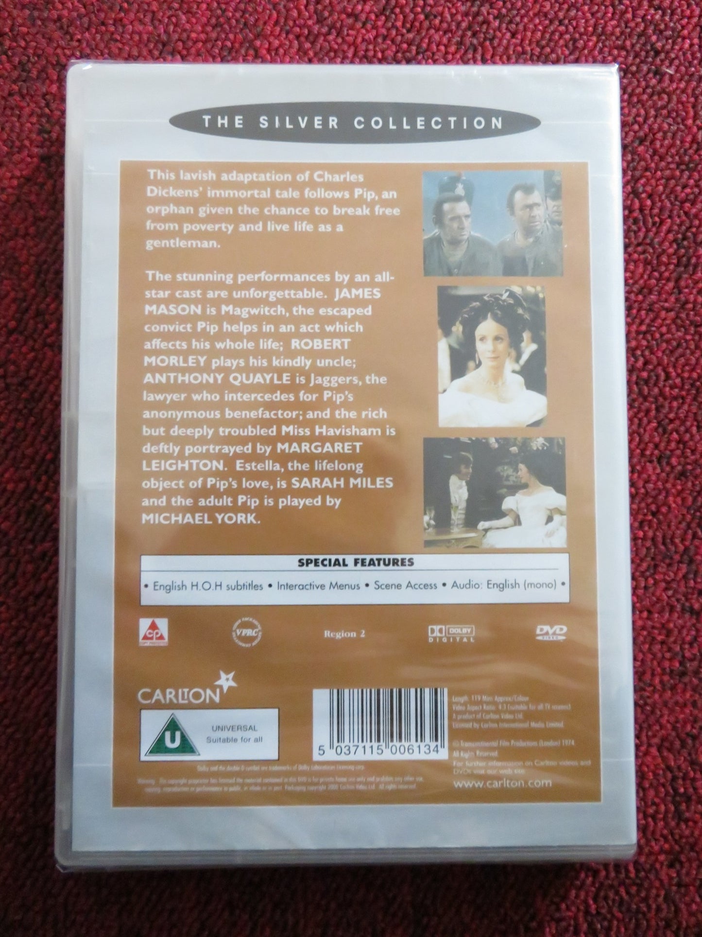 GREAT EXPECTATIONS (DVD) ROBERT MORLEY SARAH MILES 1974 REGION 2