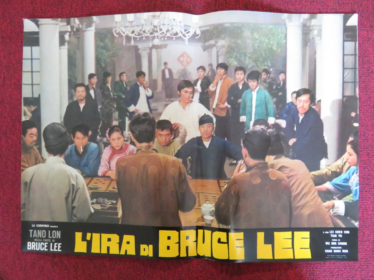 L'IRA DI BRUCE LEE - D ITALIAN FOTOBUSTA POSTER LUNG TANG YAN-YUNG TSO 1974