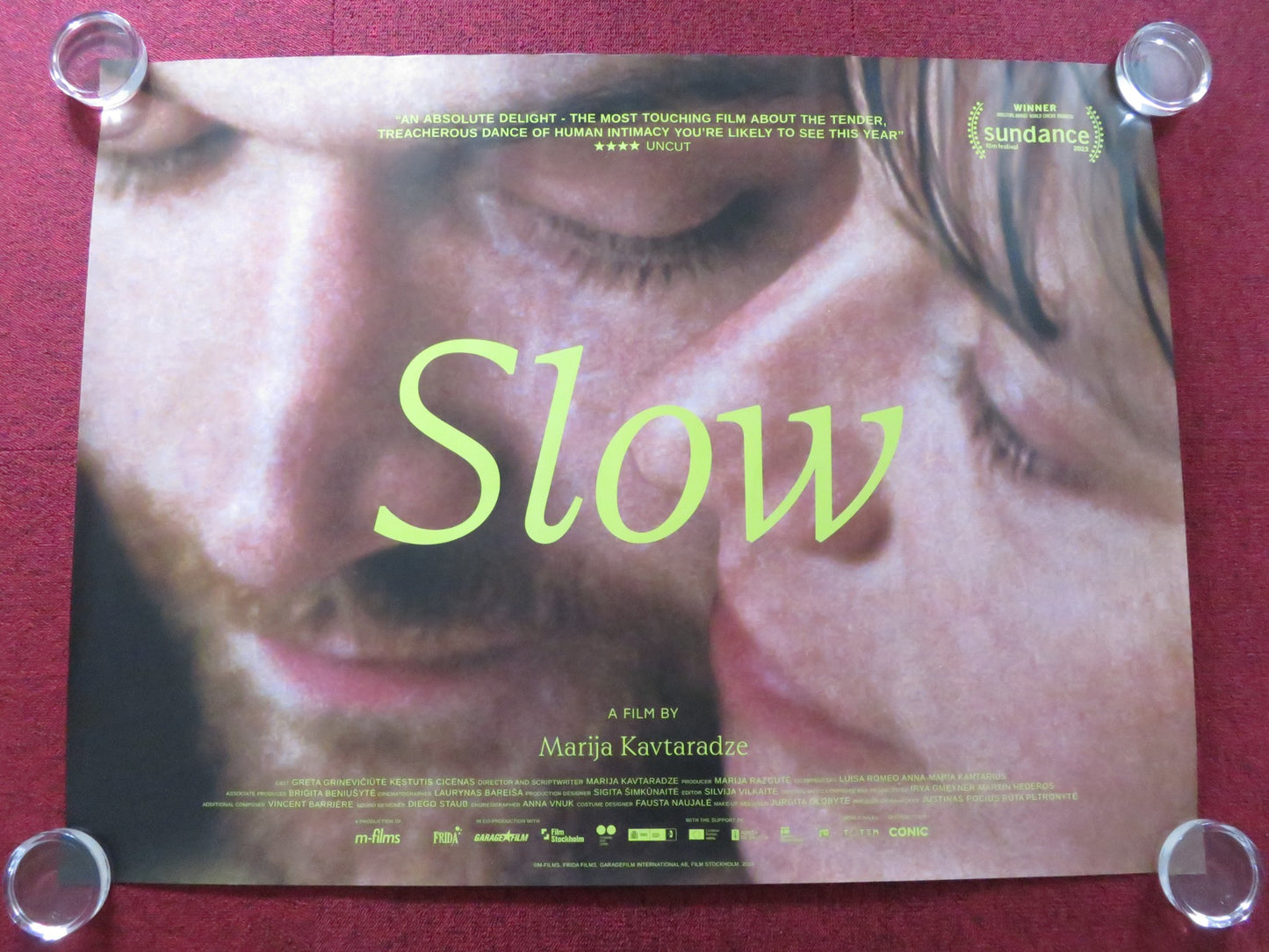 SLOW UK QUAD ROLLED POSTER GRETA GRINEVICIUTE KESTUTIS CICENAS 2023