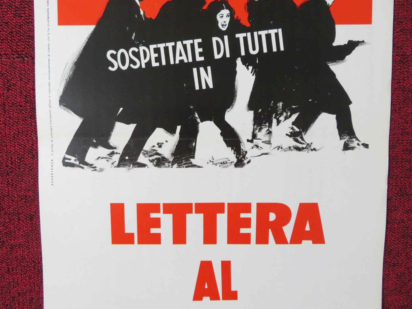 THE KREMLIN LETTER ITALIAN LOCANDINA POSTER BIBI ANDERSSON RICHARD BOONE 1970