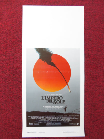 EMPIRE OF THE SUN ITALIAN LOCANDINA POSTER CHRISTIAN BALE JOHN MALKOVICH 1988