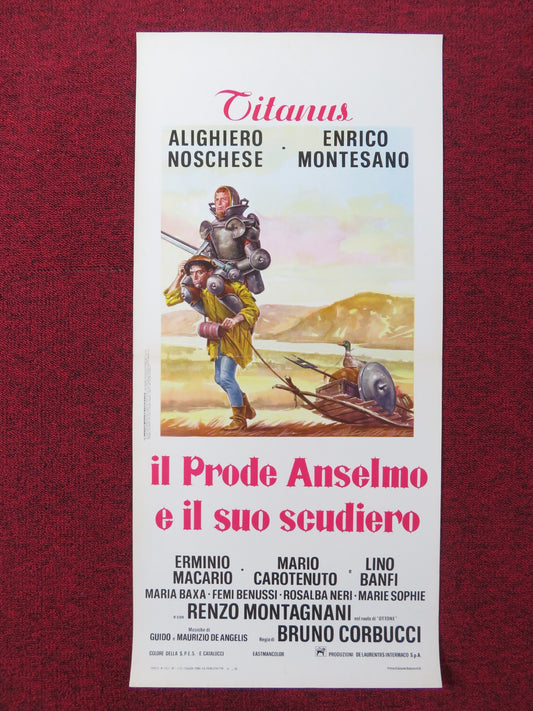 THE MIGHTY ANSELMO AND HIS SQUIRE ITALIAN LOCANDINA POSTER BRUNO CORBUCCI  1972