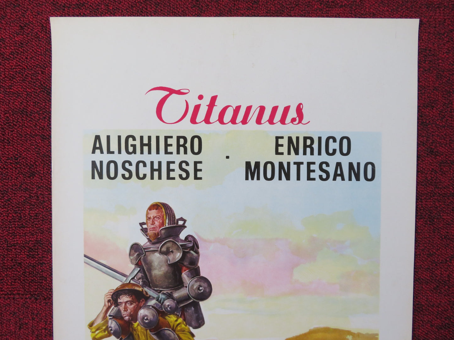 THE MIGHTY ANSELMO AND HIS SQUIRE ITALIAN LOCANDINA POSTER BRUNO CORBUCCI  1972