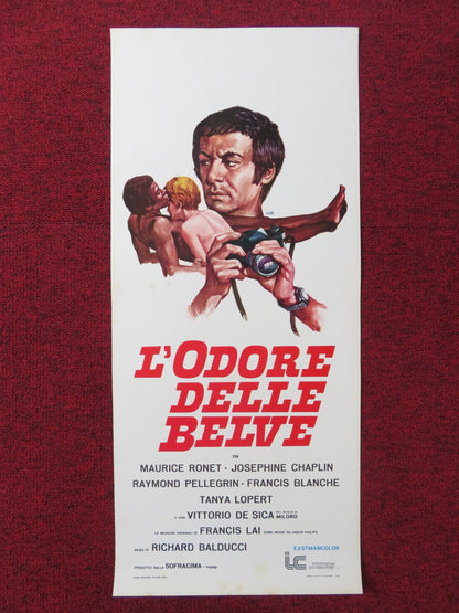 L'ODEUR DES FAUVES ITALIAN LOCANDINA POSTER MAURICE RONET JOSEPHINE CHAPLIN 1973