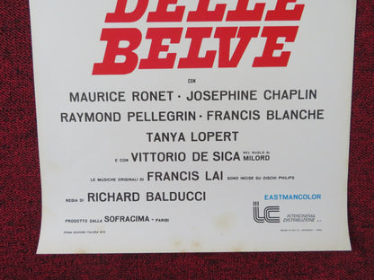 L'ODEUR DES FAUVES ITALIAN LOCANDINA POSTER MAURICE RONET JOSEPHINE CHAPLIN 1973