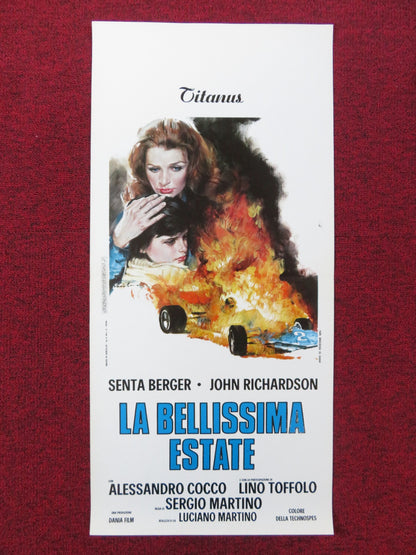 LA BELLISSIMA ESTATE ITALIAN LOCANDINA POSTER SENTA BERGER JOHN RICHARDSON 1974