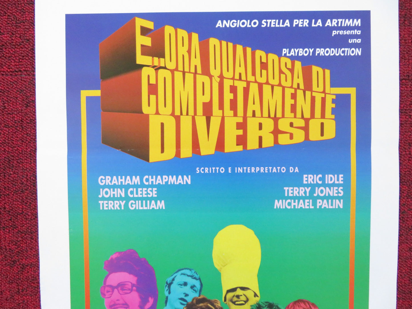 MONTY PYTHON'S AND NOW FOR SOMETHING COMPLETELY... ITALIAN LOCANDINA POSTER 1971