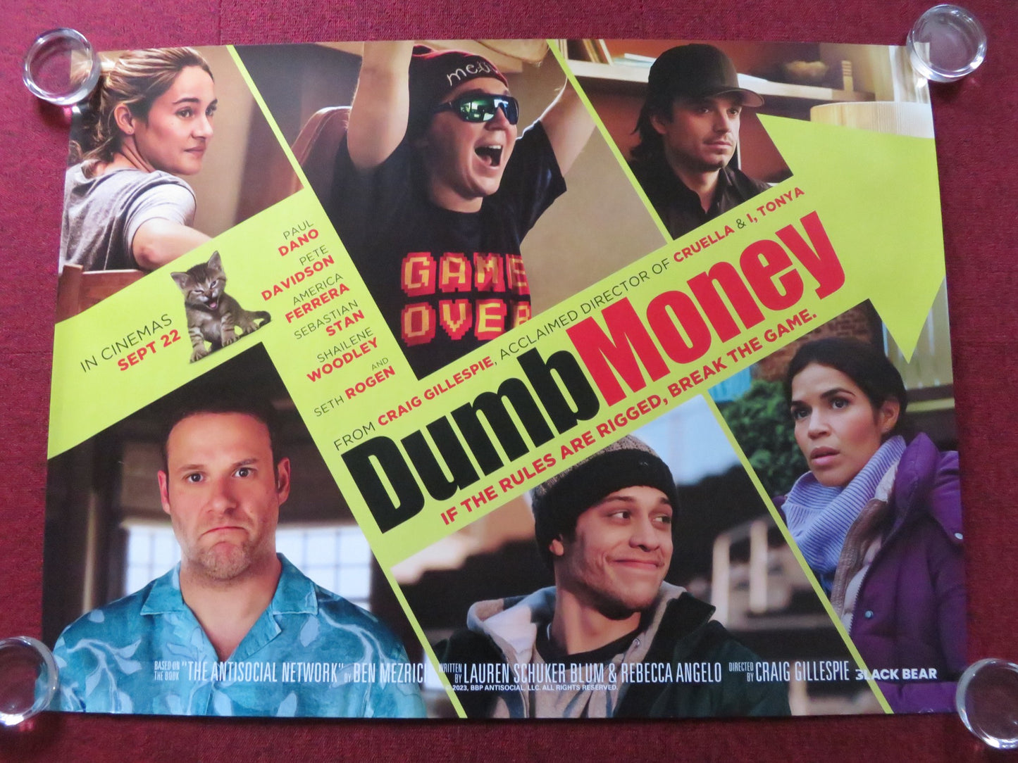 DUMB MONEY UK QUAD ROLLED POSTER PAUL DANO PETE DAVIDSON 2023