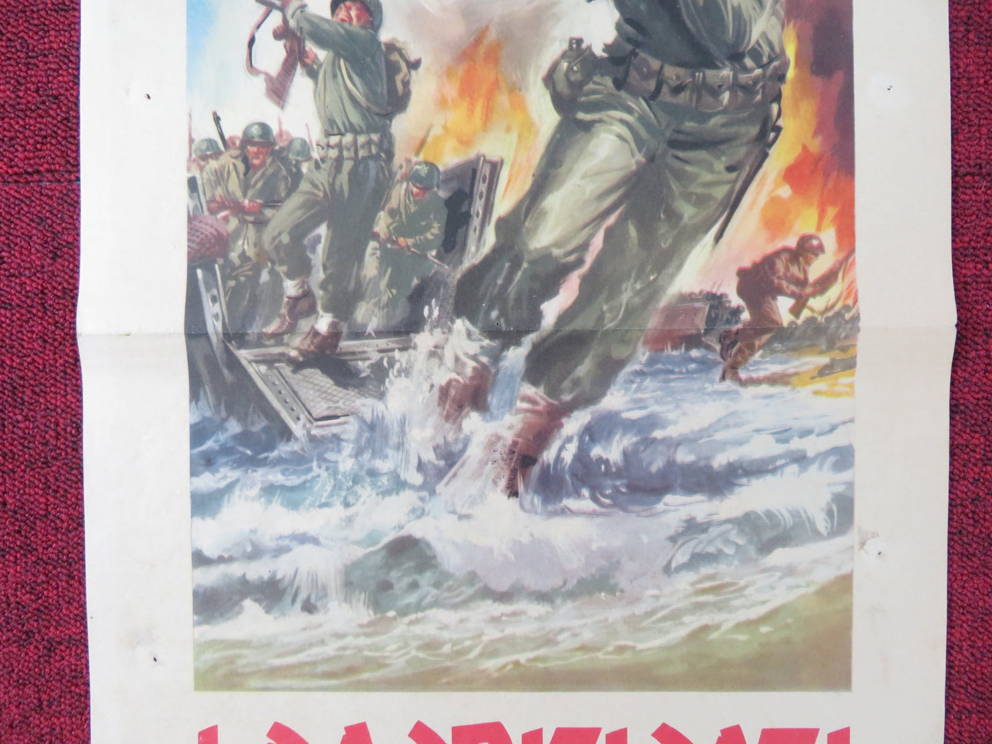 THEY WERE EXPENDABLE ITALIAN LOCANDINA POSTER JOHN WAYNE ROBERT MONTGOMERY 1960s