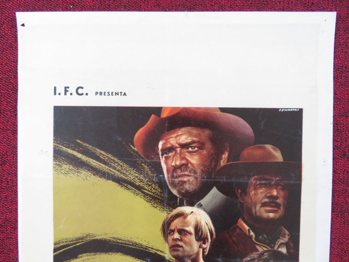 THE RUTHLESS FOUR ITALIAN LOCANDINA POSTER VAN HEFLIN GILBERT ROLAND 1968