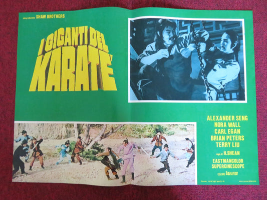 SHAOLIN TEMPLE - C ITALIAN FOTOBUSTA POSTER ALEXANDER SENG NORAL WALL 1978