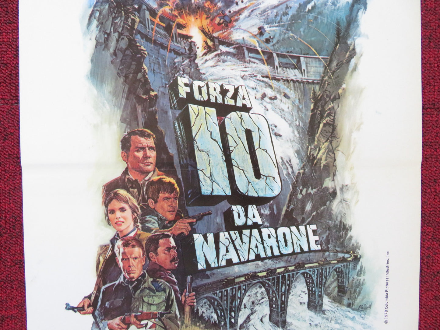 FORCE 10 FROM NAVARONE ITALIAN LOCANDINA POSTER ROBERT SHAW HARRISON FORD 1978