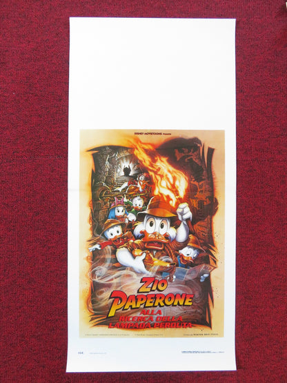 DUCKTALES THE MOVIE: TREASURE OF THE LOST LAMP ITALIAN LOCANDINA POSTER 1991