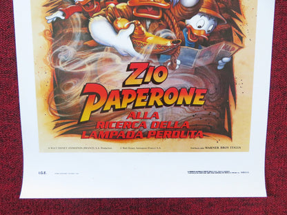 DUCKTALES THE MOVIE: TREASURE OF THE LOST LAMP ITALIAN LOCANDINA POSTER 1991