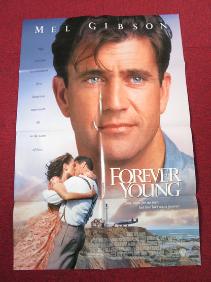 FOREVER YOUNG - B FOLDED US ONE SHEET POSTER MEL GIBSON JAMIE LEE CURTIS 1992