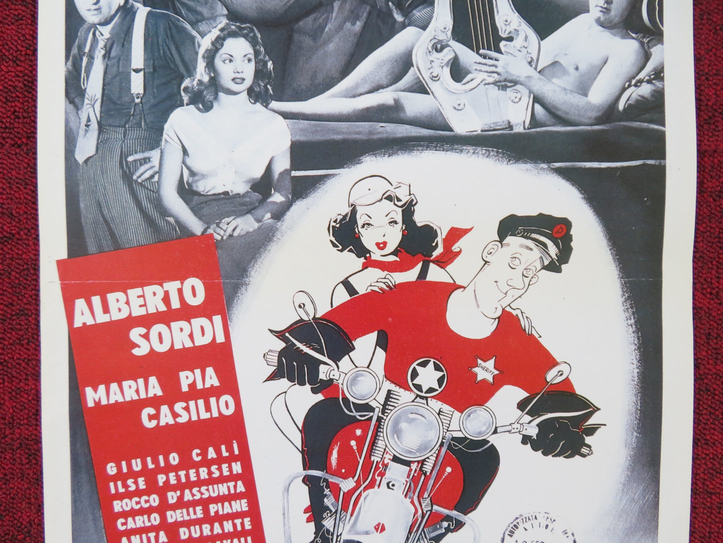 AN AMERICAN IN ROME ITALIAN LOCANDINA POSTER ALBERTO SORDI MARIA PIA CASILIO