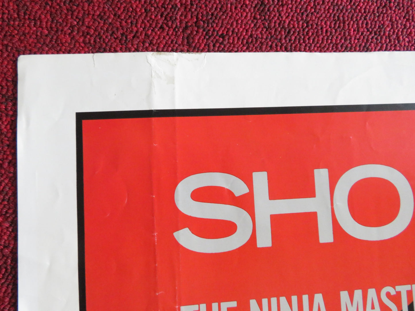 NINE DEATHS OF THE NINJA FOLDED US ONE SHEET POSTER SHO KOSUGI BRENT HUFF 1985