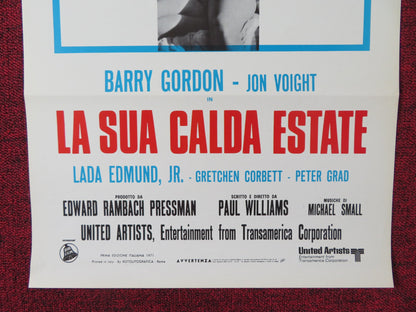 OUT OF IT ITALIAN LOCANDINA POSTER BARRY GORDON JON VOIGHT 1971