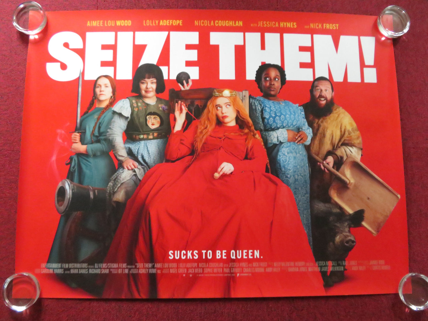 SEIZE THEM! UK QUAD ROLLED POSTER NICK FROST JESSICA HYNES 2024