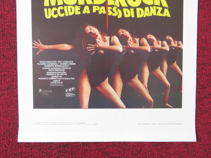 MURDER-ROCK: DANCING DEATH ITALIAN LOCANDINA POSTER LUCIO FULCI 1984