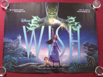 WISH - B UK QUAD ROLLED POSTER DISNEY CHRIS PINE ARIANA DEBOSE 2023