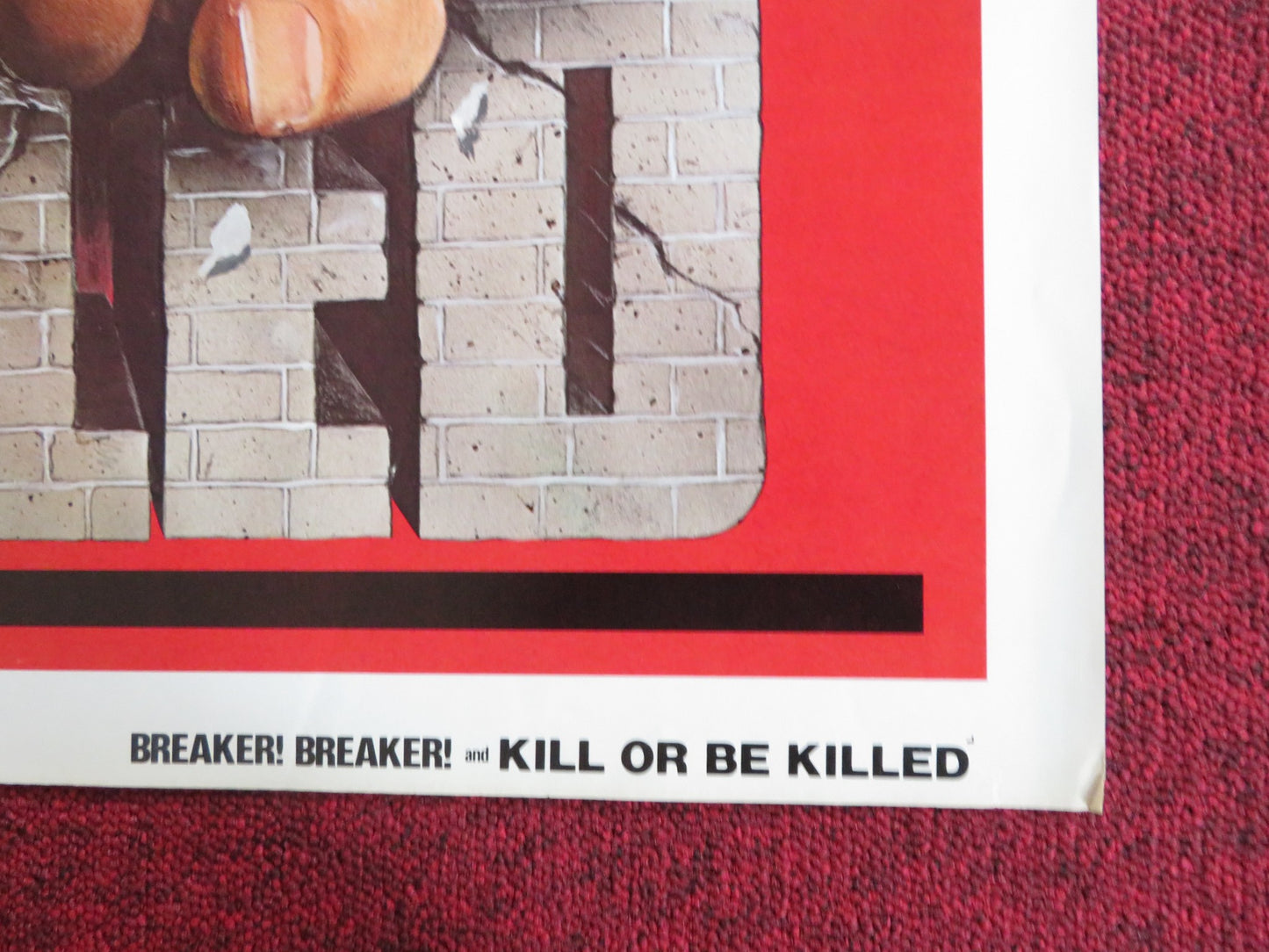 KILL OR BE KILLED / KARATE KILLER COMBO - B FOLDED US ONE SHEET POSTER 1980