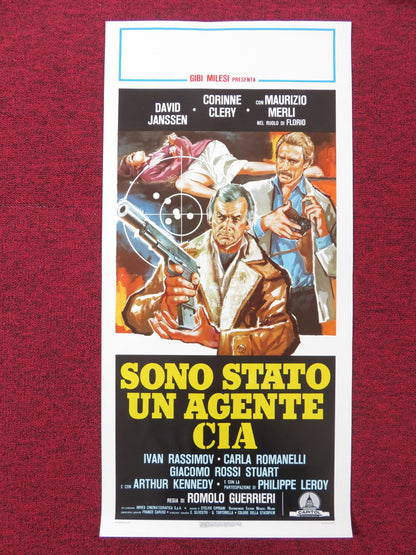 COVERT ACTION ITALIAN LOCANDINA POSTER DAVID JANSSEN CORINNE CLERY 1978