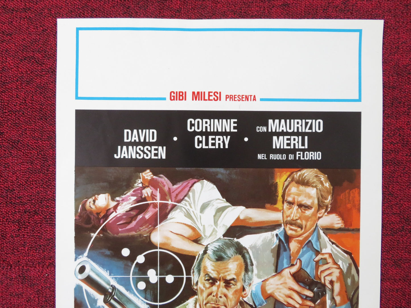 COVERT ACTION ITALIAN LOCANDINA POSTER DAVID JANSSEN CORINNE CLERY 1978