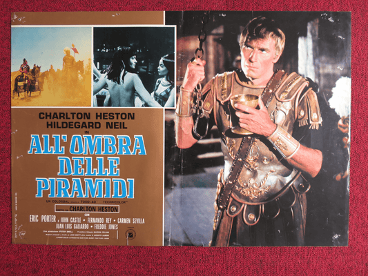 ANTONY AND CLEOPATRA ITALIAN FOTOBUSTA POSTER CHARLTON HESTON H.NEIL 1972