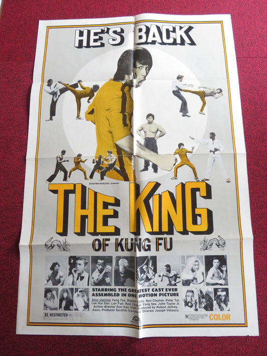 BRUCE, KING OF KUNG FU FOLDED US ONE SHEET POSTER BRUCE LE BOLO YEUNG 1980