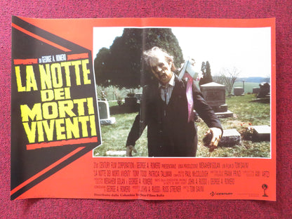 NIGHT OF THE LIVING DEAD - A ITALIAN FOTOBUSTA POSTER GEORGE A. ROMERO TODD 1990