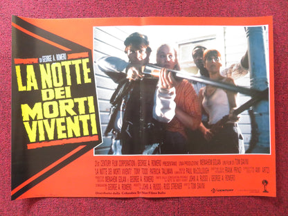 NIGHT OF THE LIVING DEAD - B ITALIAN FOTOBUSTA POSTER GEORGE A. ROMERO TODD 1990