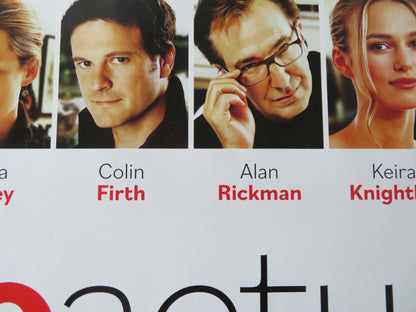 LOVE ACTUALLY 20TH ANNIVERSARY UK QUAD ROLLED POSTER BILL NIGHY COLIN FIRTH 2024