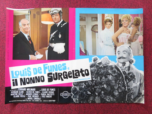 HIBERNATUS - A ITALIAN FOTOBUSTA POSTER LOUIS DE FUNES MICHAEL LONSDALE 1969