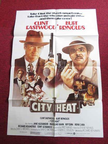 CITY HEAT FOLDED US ONE SHEET POSTER CLINT EASTWOOD BURT REYNOLDS 1984