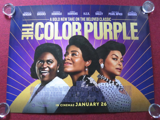 THE COLOR PURPLE UK QUAD ROLLED POSTER FANTASIA BARRINO DANIELLE BROOKS 2023