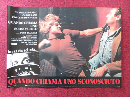 WHEN A STRANGER CALLS - D ITALIAN FOTOBUSTA POSTER CAROL KANE RUTANYA ALDA 1979