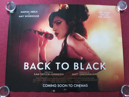 BACK TO BLACK UK QUAD ROLLED POSTER MARISA ABELA EDDIE MARSAN 2024