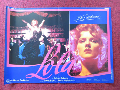 LOLA - E ITALIAN FOTOBUSTA POSTER BARBARA SUKOWA MARIO ADORF 1981