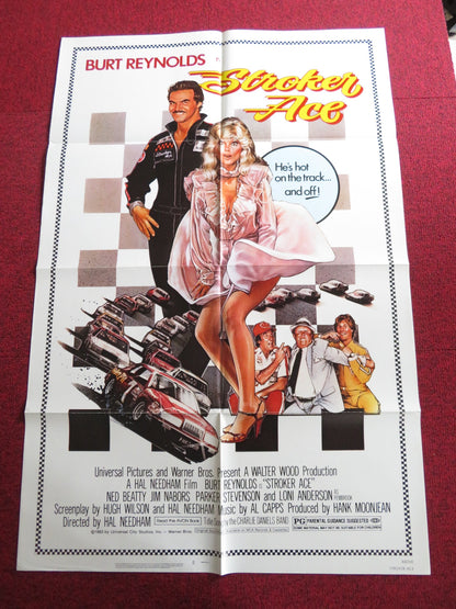 STROKER ACE FOLDED US ONE SHEET POSTER BURT REYNOLDS NED BEATTY 1983