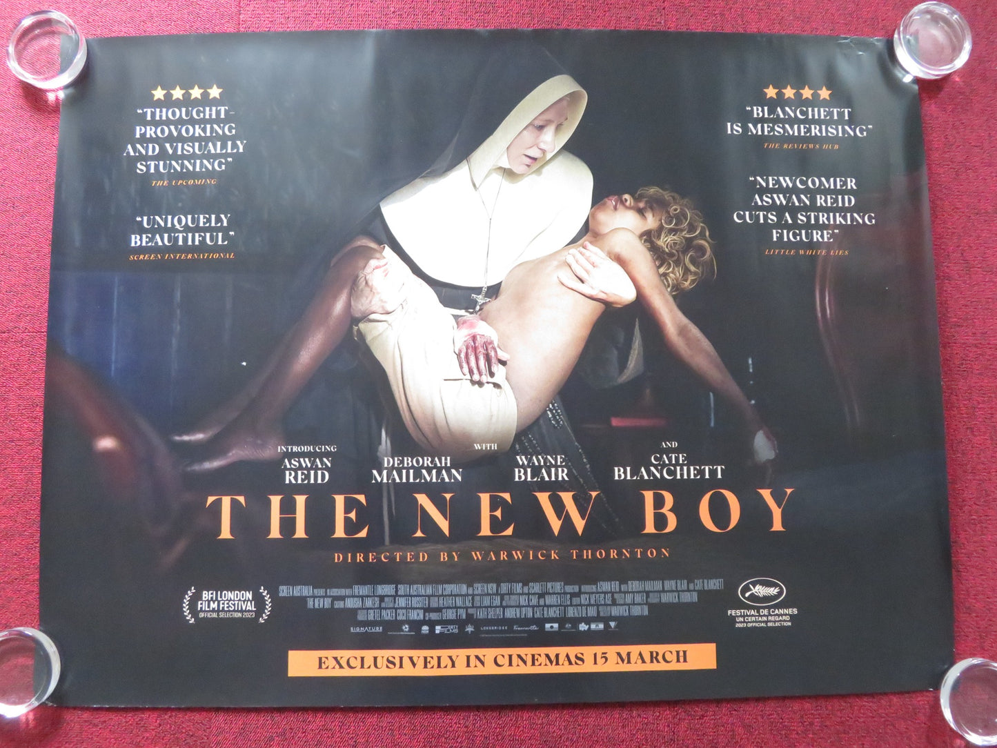 THE NEW BOY UK QUAD ROLLED POSTER ASWAN REID CATE BLANCHETT 2023