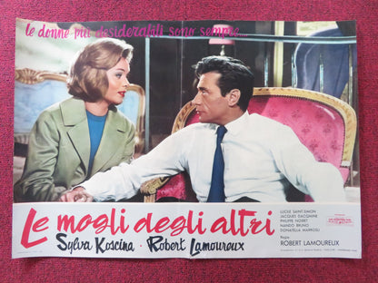 RAVISHING - A ITALIAN FOTOBUSTA POSTER ROBERT LAMOUREUX SYLVA KOSCINA 1960